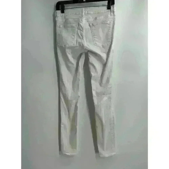 Frame Denim Women's Le Skinny De Jeanne White Distressed Jeans Size 30 - Picture 2 of 9